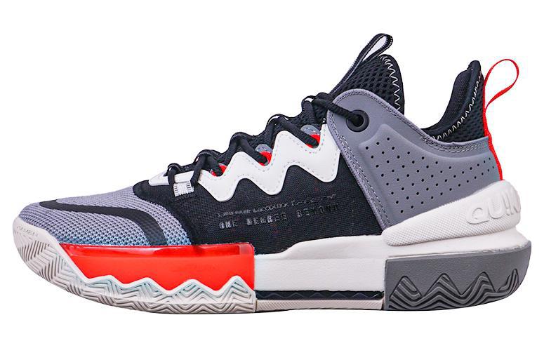 361° Anti-Slip Wear-Resistant Low-Top Basketball Shoes Men's Invisible Gray Black