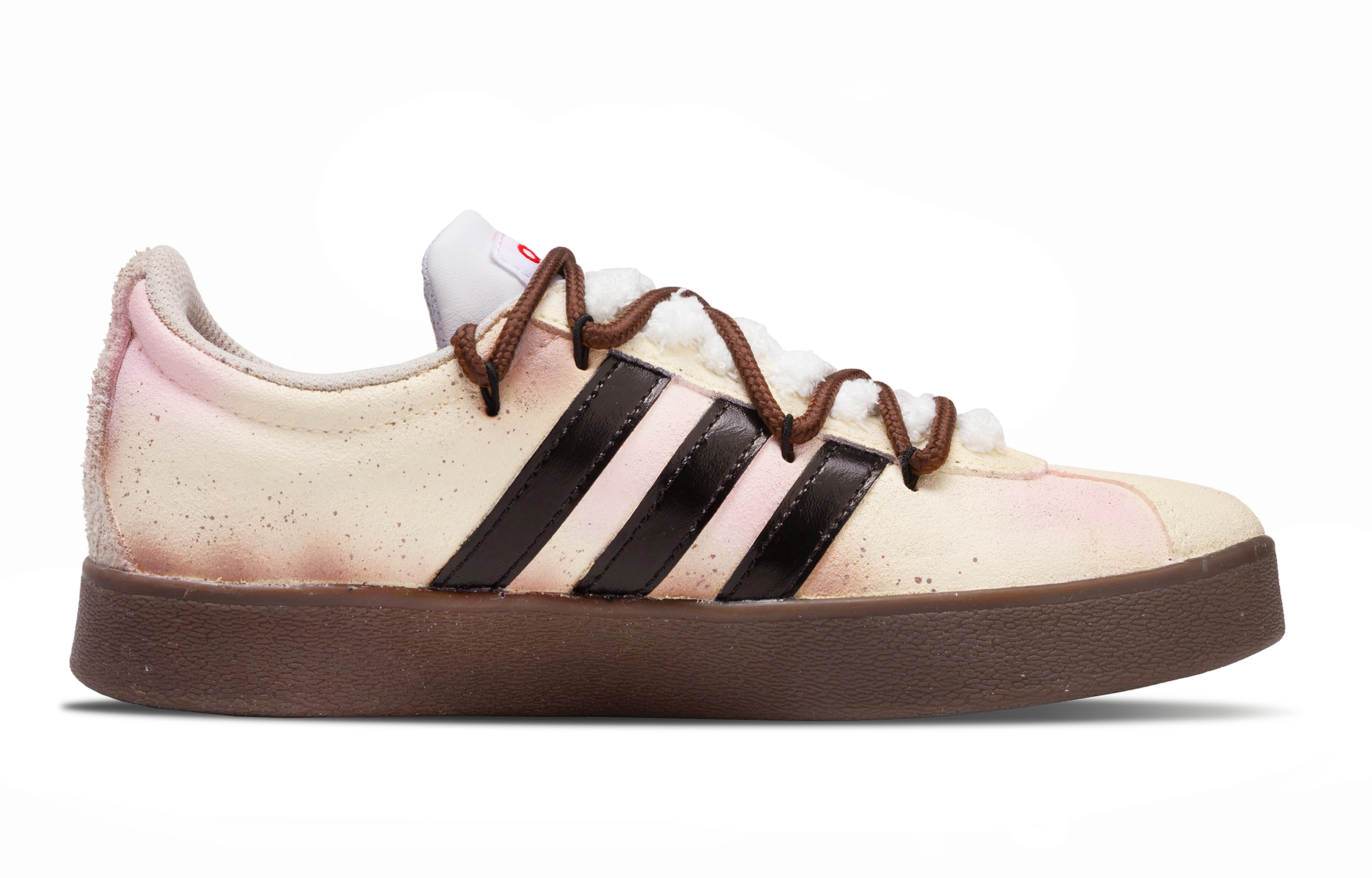 Adidas Neo VL Court Lifestyle Abrasion Resistant Low Top Skateboard Shoes Unisex Beige Pink купить в интернет-магазине Yoocart с быстрой доставкой по России.