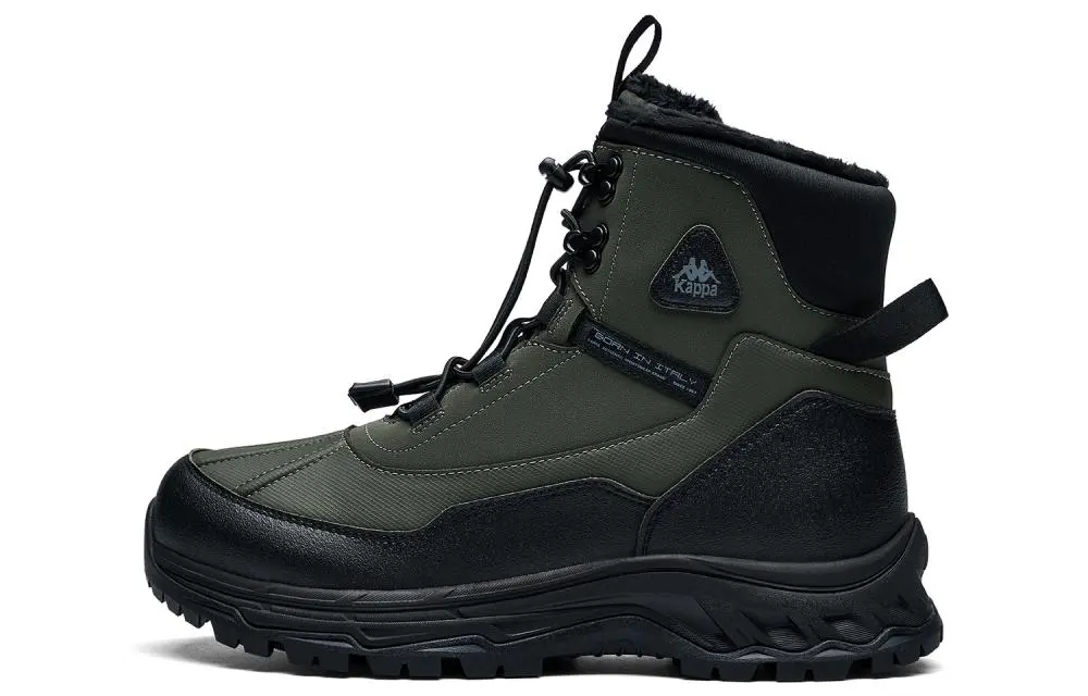 Kappa Thermal Waterproof Abrasion Resistant Slip Resistant Short Snow Boots Unisex Black