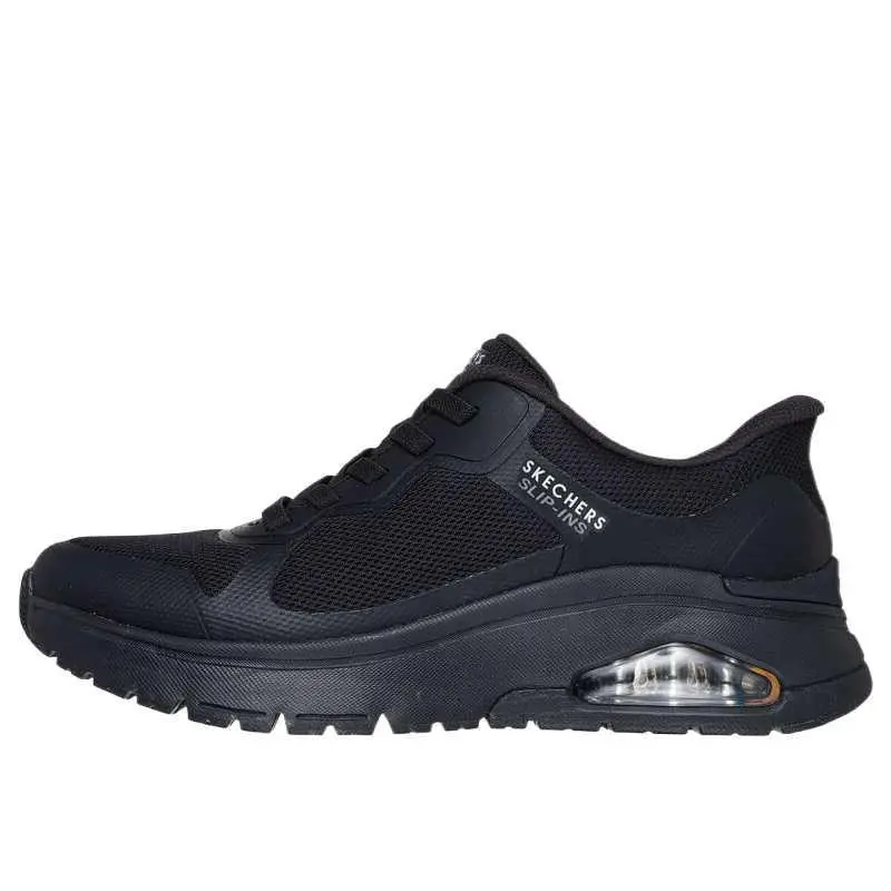 Skechers Uno Flex Ivorine Low Top Casual Shoes Women's Black