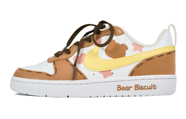 Nike Skateboard Shoes Women's Low-Top Pink/Brown
