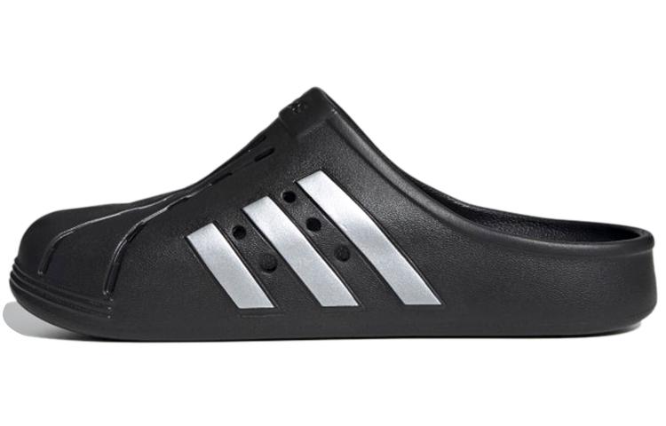 Adidas Originals Adilette Clog Black Silver