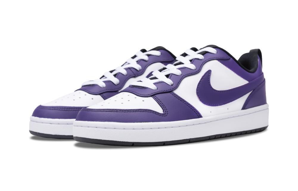 Nike Court Borough Elegant And Refreshing Non slip Lightweight Low top Skateboard Shoes GS Purple White купить в интернет-магазине Yoocart с быстрой доставкой по России.
