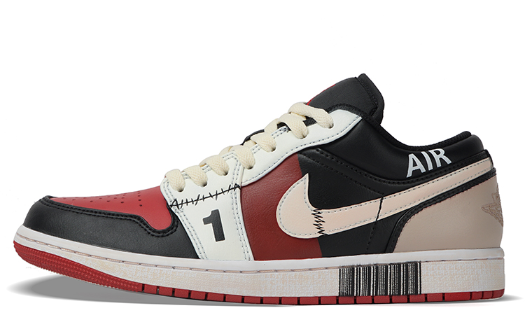 Jordan Air Jordan 1 Low-Top Vintage Basketball Shoes Men's Bred Toe