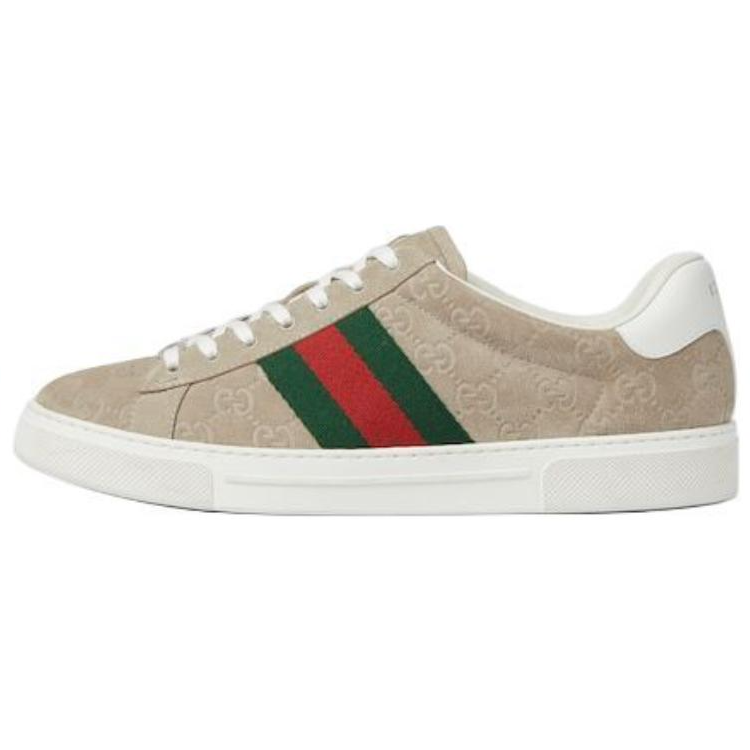GUCCI Ace Sneaker 'GG Oatmeal Suede'