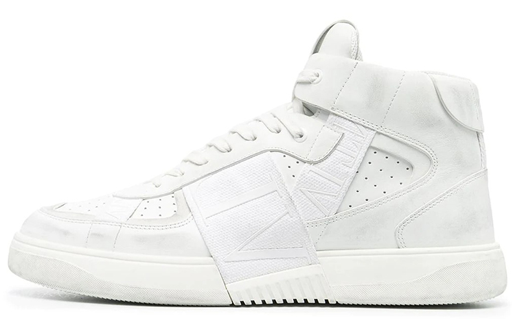 Valentino VL7N High Top Stylish Skateboarding Shoes Men's White