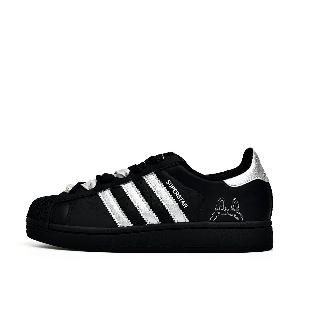 Adidas Originals Superstar 2 Skateboard Shoes Unisex Low top Black/Silver
