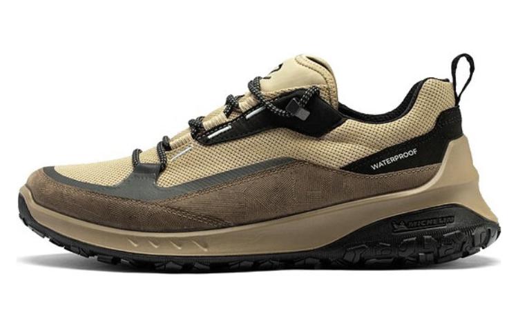 Ecco Low-Top Sports Casual Shoes Men's Light Brown