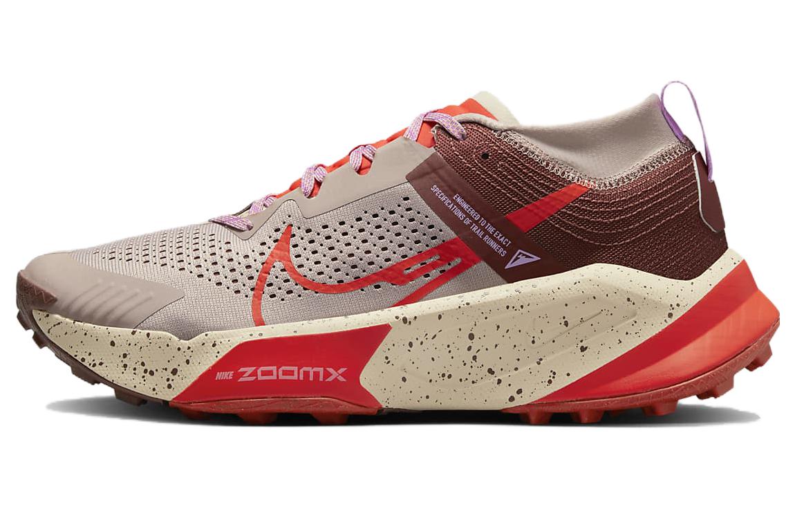 Nike ZoomX Zegama Trail Diffused Taupe Dark Pony Sanddrift Picante Red
