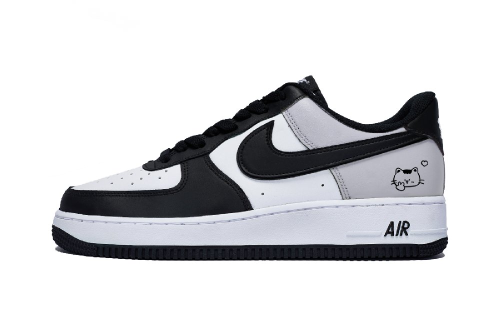 Nike Air Force 1 Jiarong Smoke Gray Slip Resistant Low Top Skateboard Shoes Men's White Dark Gray