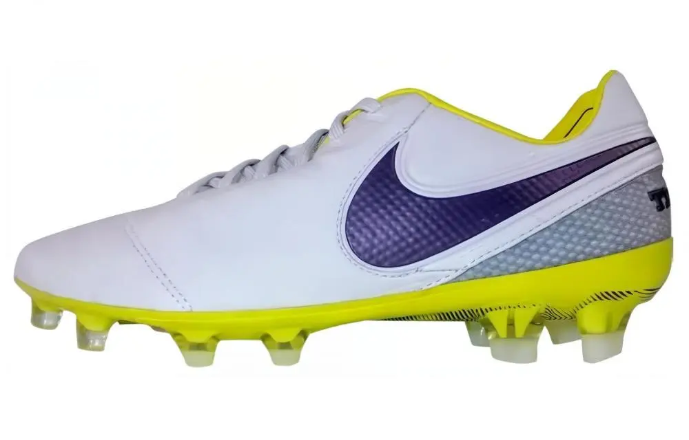 Nike Tiempo Legend 6 FG Firm Ground Cushioning, Wear Resistant Soccer Shoes Unisex White