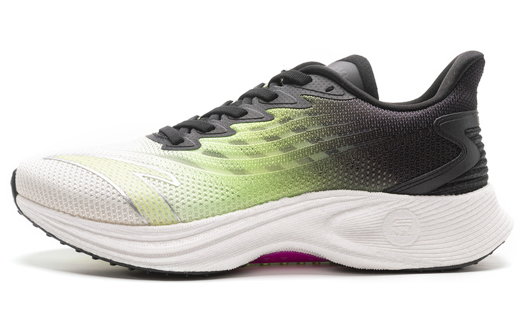 Anta MACH 2.0 Nitrogen Technology Cushioning Anti-Slip And Wear-Resistant Low-Top Running Shoes White Black Green