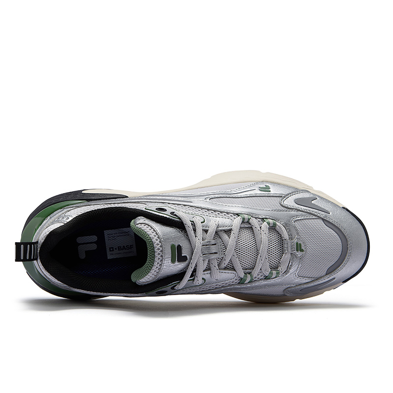 FILA FUSION RING Low Top Marathon Long Distance Running Racing Running Shoes Men's Gray Silver