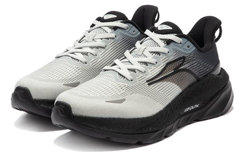 361° Red Flame 3 Anti-Slip Wear-Resistant Low-Top Running Shoes Men's Gray Black