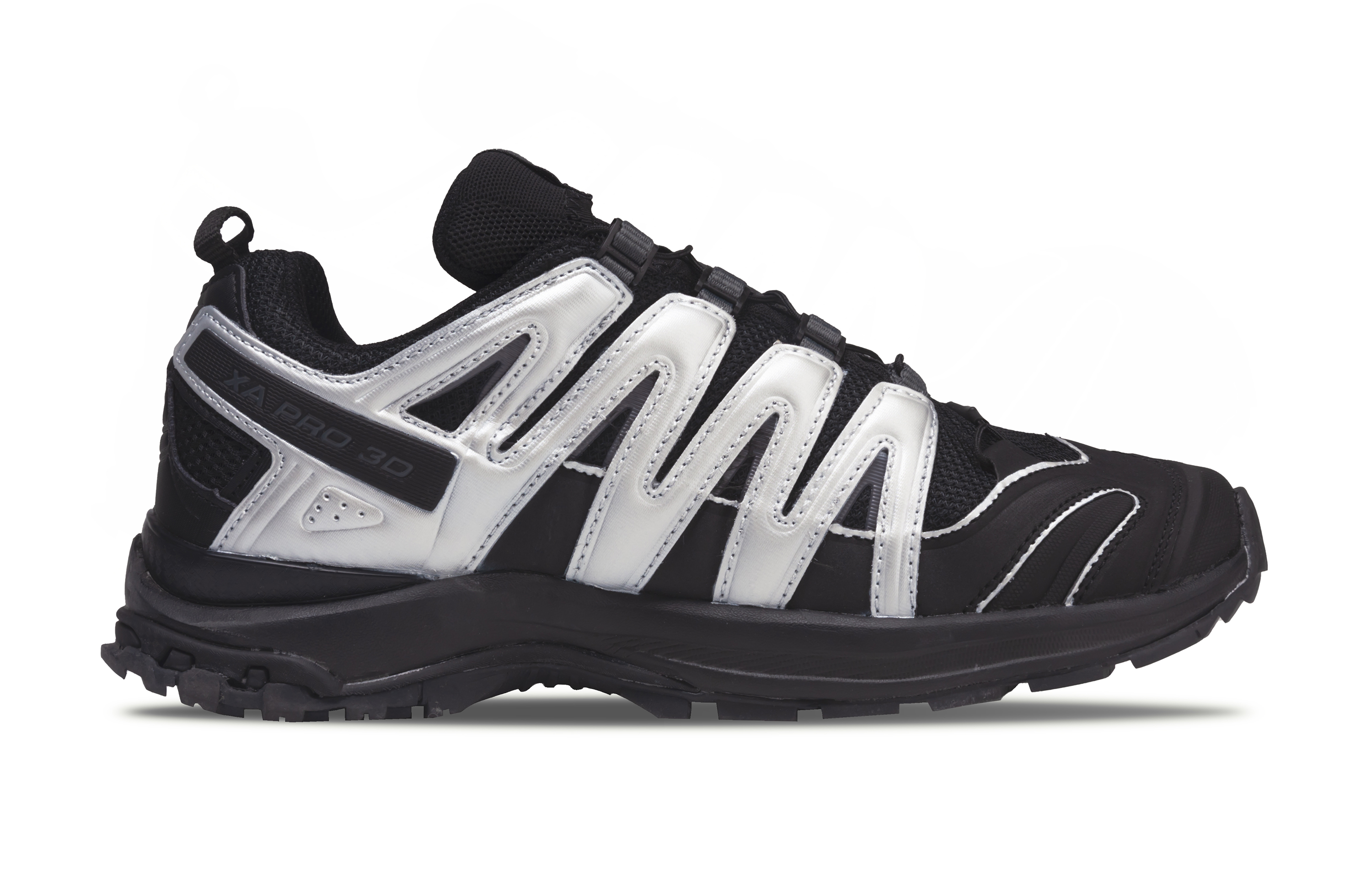 SALOMON XA PRO 3D LA YAUTE Abrasion Resistant Low top Running Shoes Unisex Black Silver