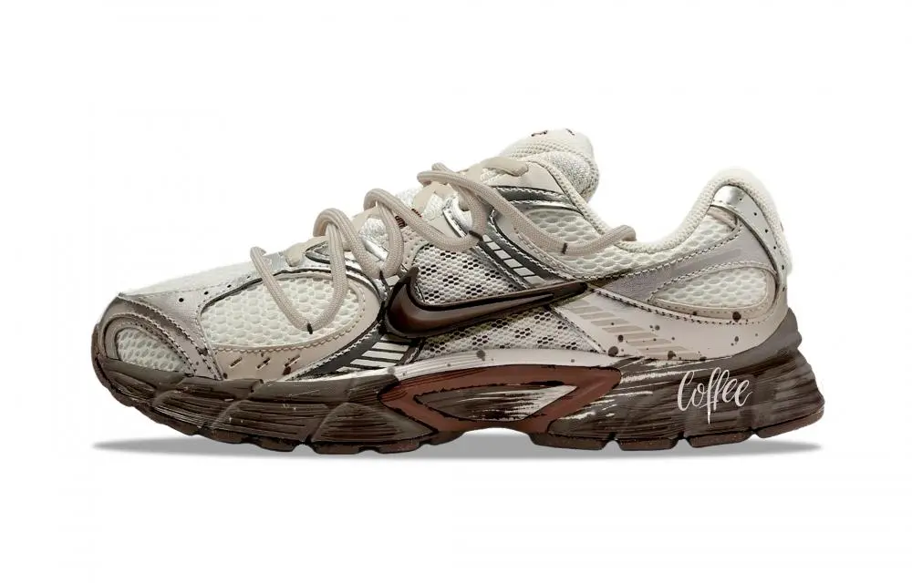 Nike V5 RNR Abrasion Resistant Breathable Low top Running Shoes Women's Khaki Gray