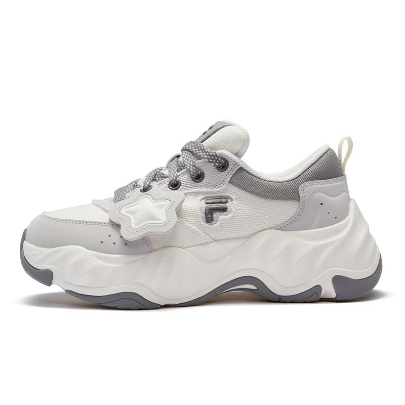 FILA FUSION STARFISH II Starfish 2 Wear-Resistant Low-Top Casual Shoes Women's Snow Antarctic Gray