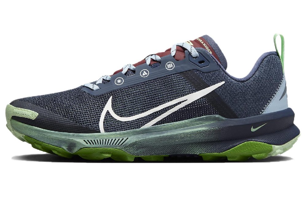 Nike React Terra Kiger 9 Thunder Blue Vapor Green Light Armory Blue Summit White Women's