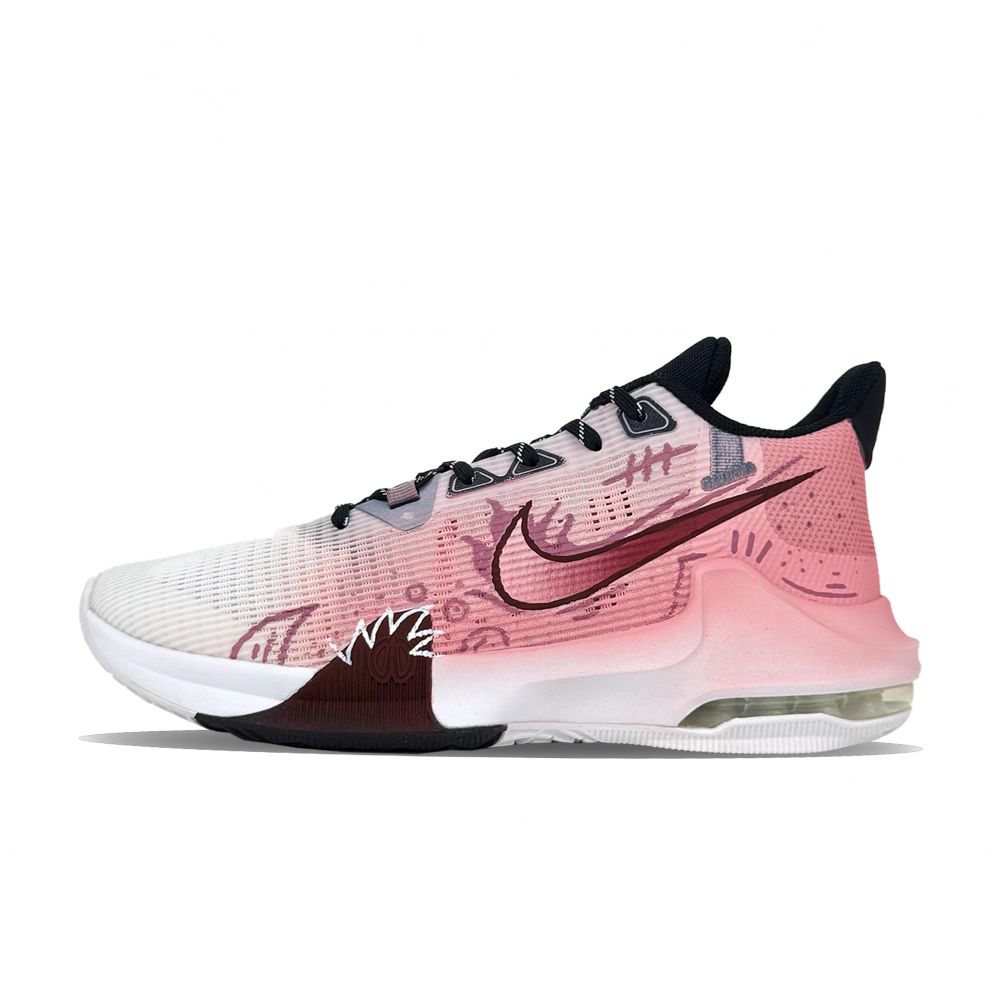 Nike Air Max Impact 3 Breast Cancer Cushioning, Wear Resistant Low top Basketball Shoes Men's Pink White