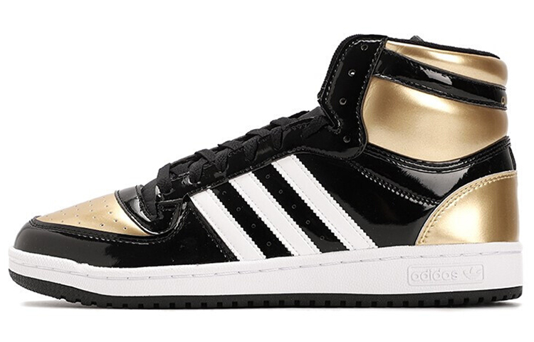 Adidas Originals Top Ten Black Gold Patent