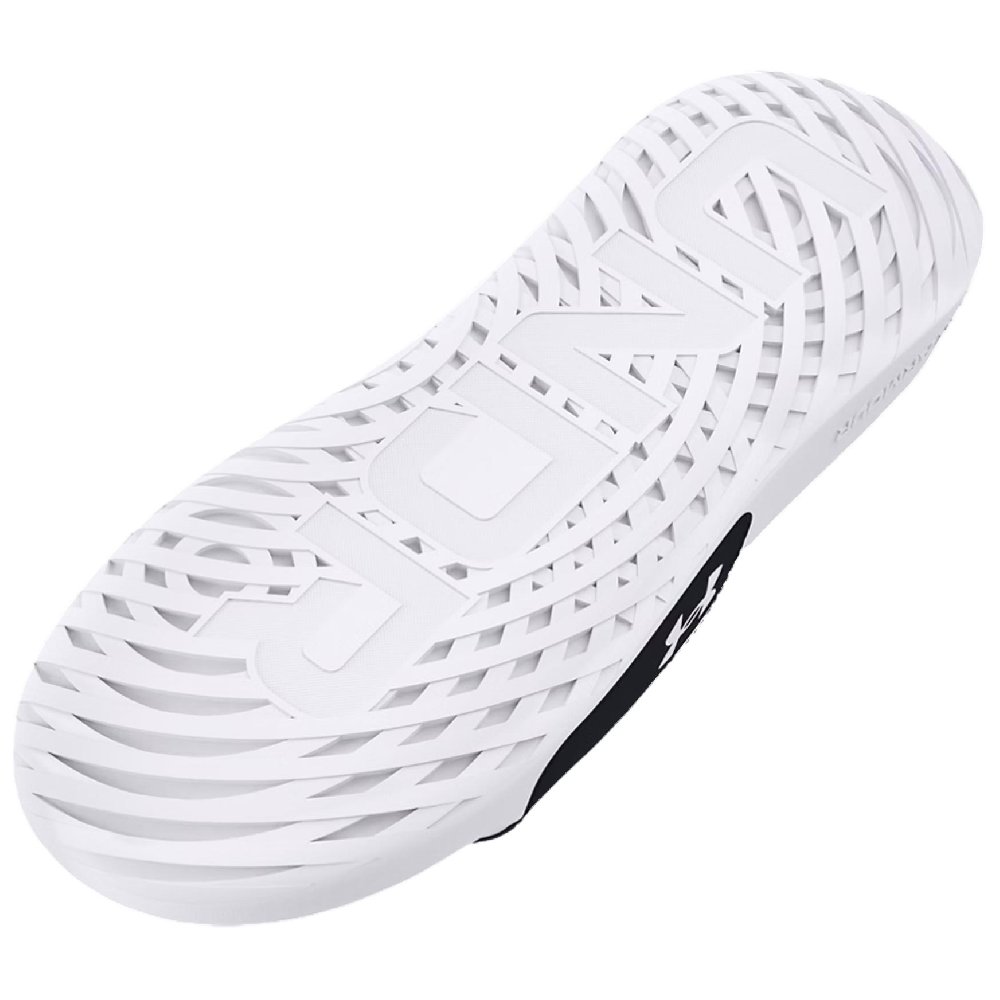 Under Armour Ignite Slip Resistant Abrasion Resistant Slide Slippers Unisex White Black