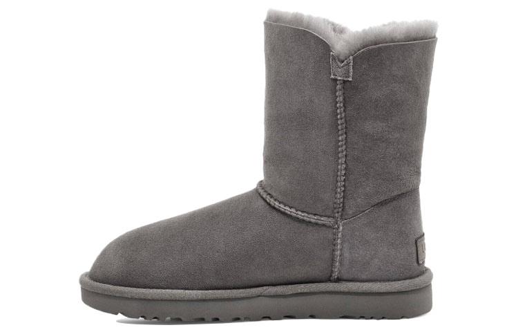 UGG Bailey Button Ii Boot Fleece Lined Gray Women's