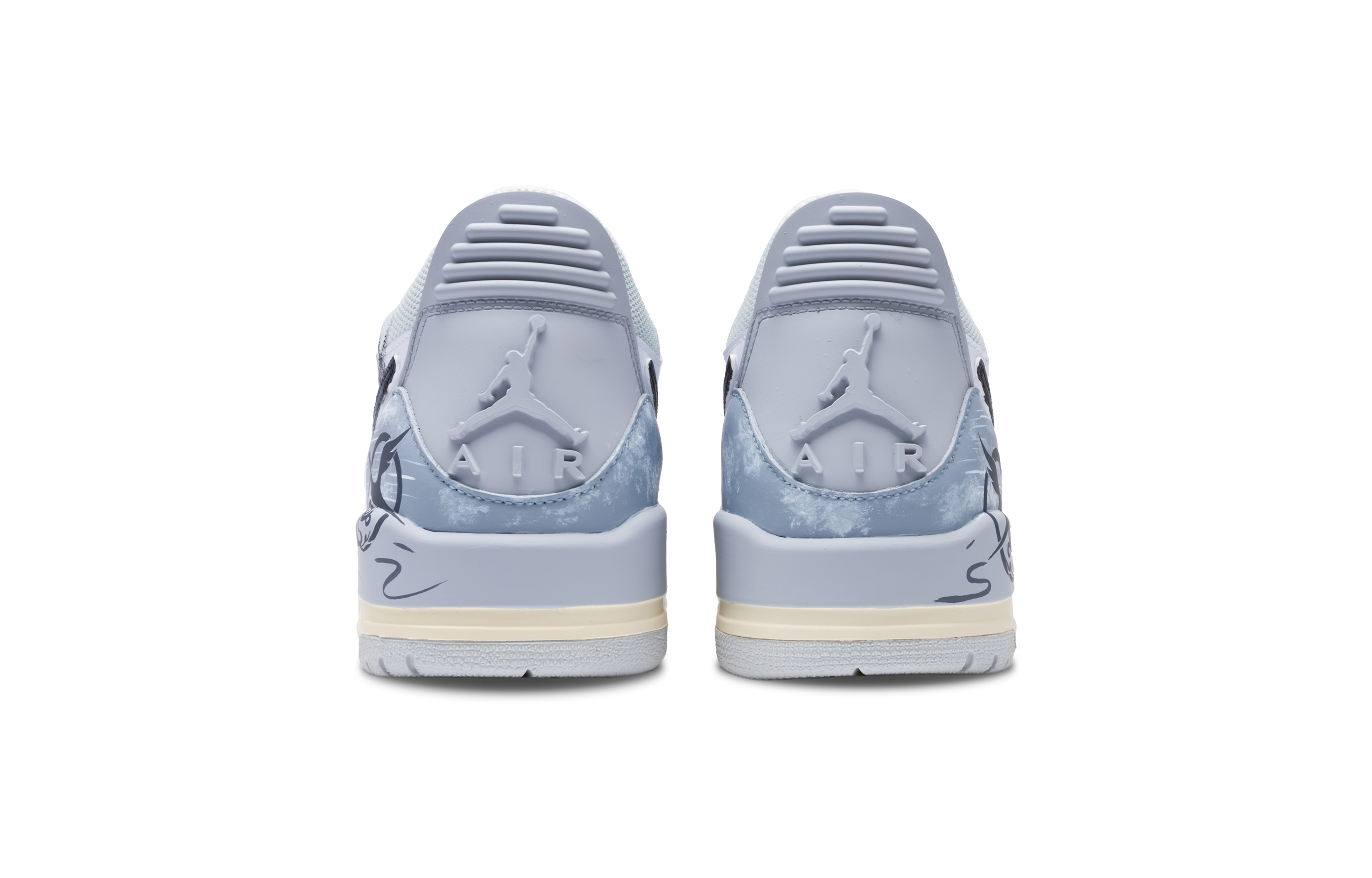 Jordan Legacy 312 Crane Groaning Wear-Resistant Slip-Resistant Low-Top Vintage Basketball Shoes Men's Gray купить в интернет-магазине Yoocart с быстрой доставкой по России.