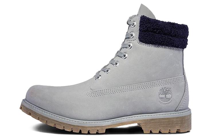 Timberland Waterproof 6 Inch Double Collar 'Grey Furry Blue'
