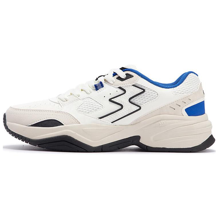 361° Abrasion-Resistant Low-Top Casual Shoes Men's White Blue Black