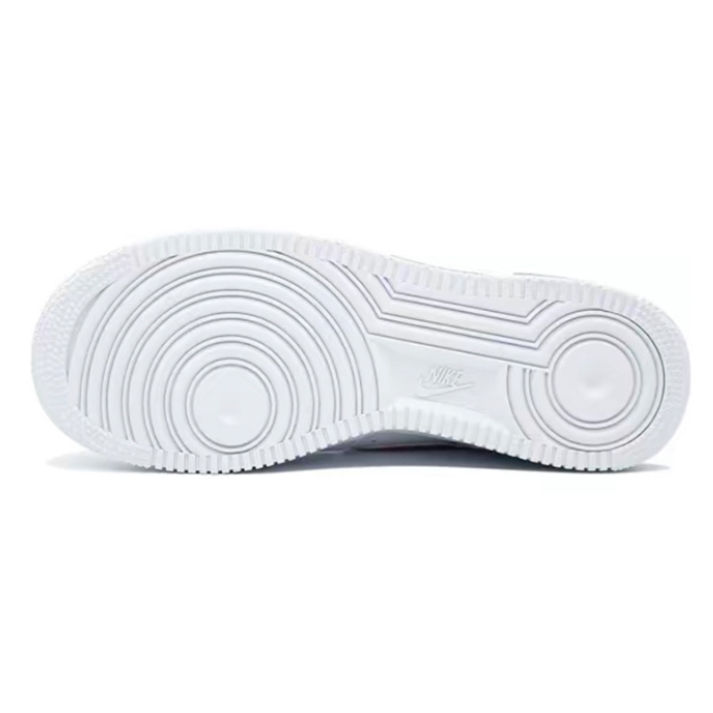 Nike Air Force 1 White Sneakers, Air Force 1 Abrasion Resistant Low top Skateboard Shoes Unisex White Orange купить в интернет-магазине Yoocart с быстрой доставкой по России.
