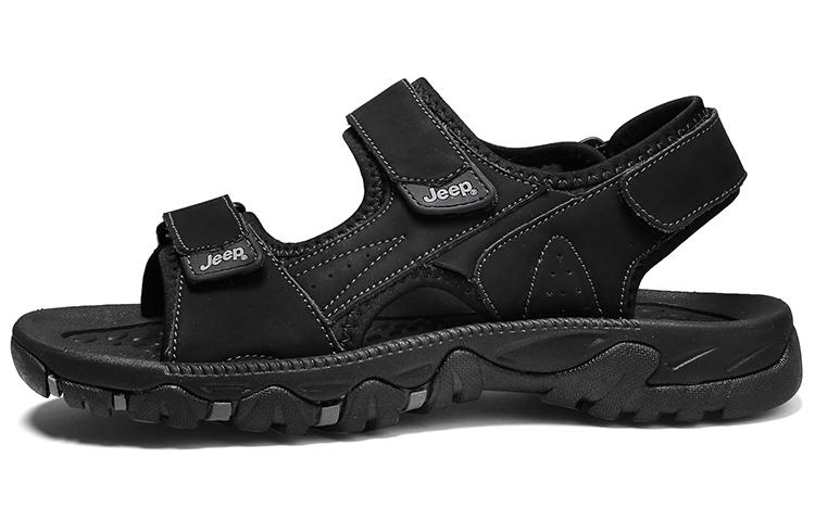 Jeep Beach Sandals Men Black