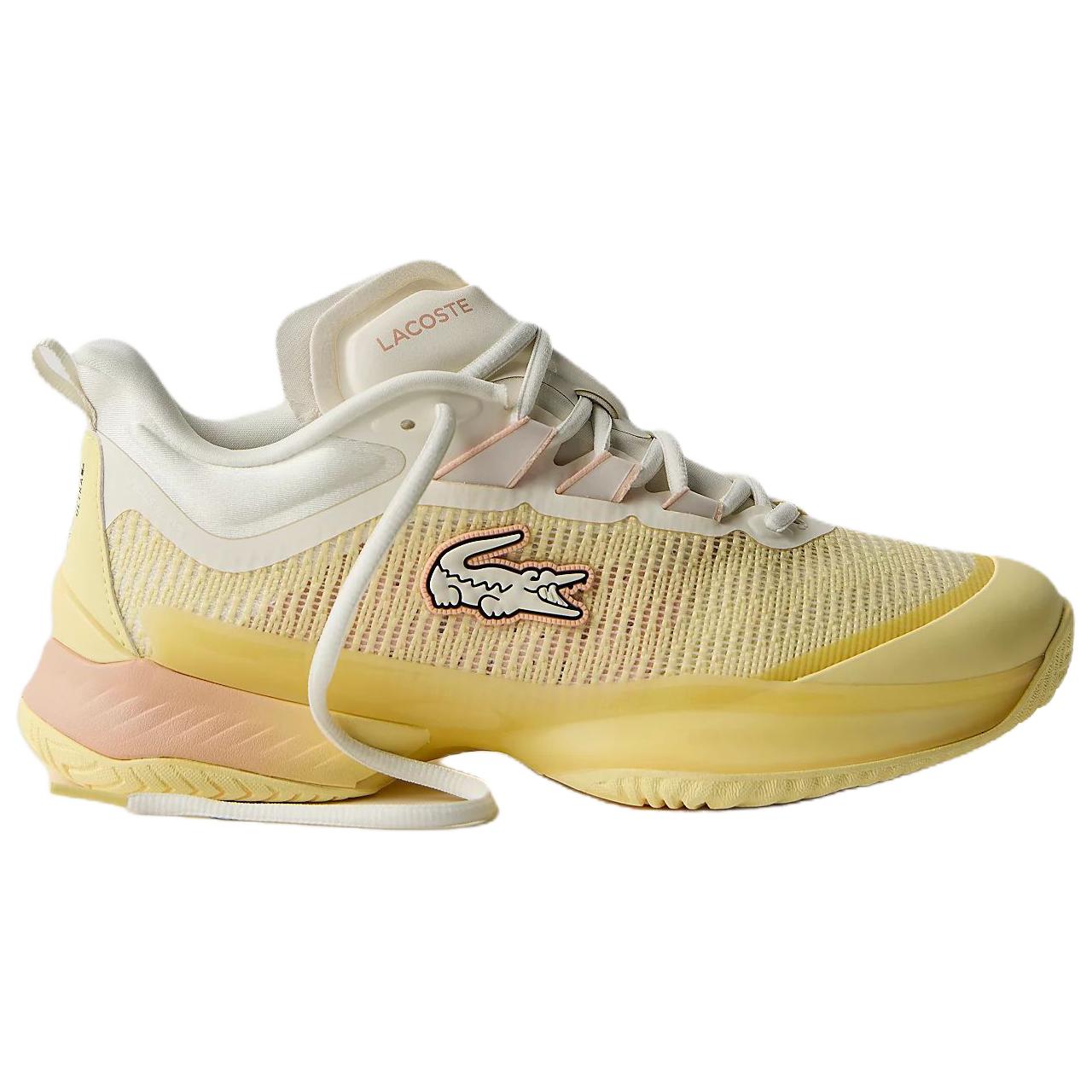 FP MOVEMENT x LACOSTE AG LT23 Support Lightweight Low top Tennis Shoes Women's Yellow