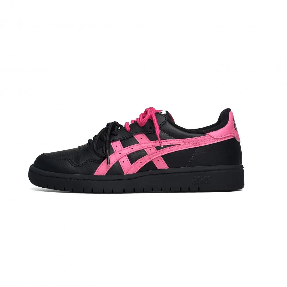 Asics JAPAN S Abrasion Resistant Low top Skateboard Shoes Unisex Black Pink
