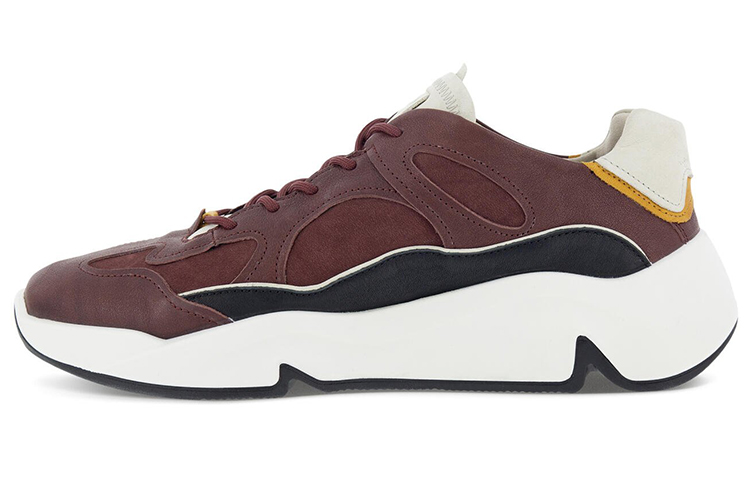 Ecco Chunky Sneakers Men Low-Top Burgundy