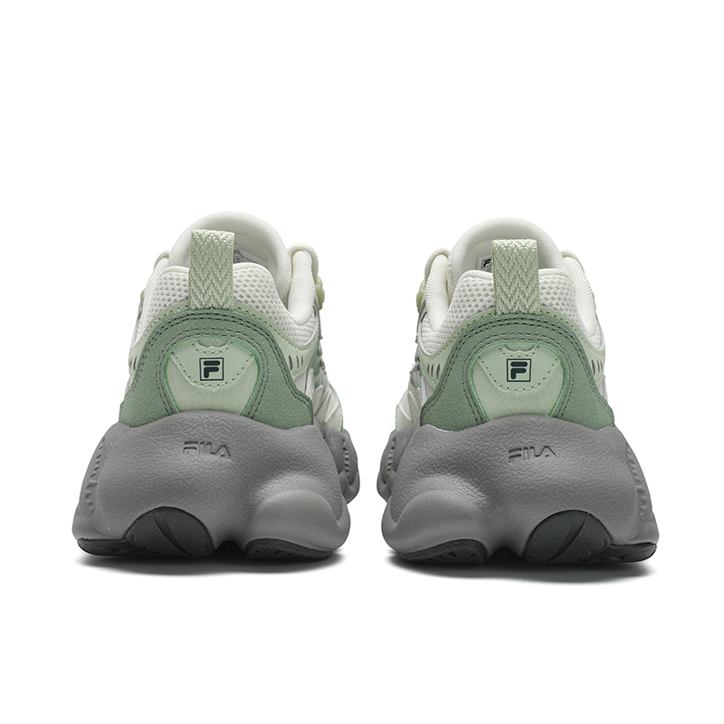 FILA Fern 2 Fern Sneakers 2.0 Abrasion Resistant, Lightweight, And Breathable Low Top Casual Shoes Women's White Green