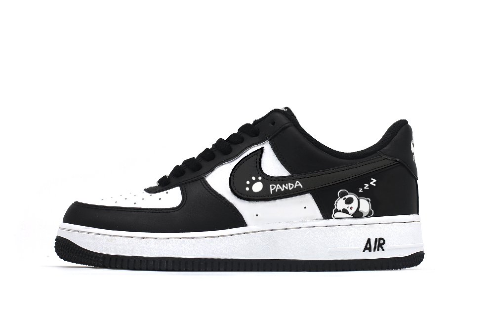Nike Air Force 1 'Panda' Air Force 1 Wear resistant And Lightweight Low Top Skateboard Shoes Unisex Black White
