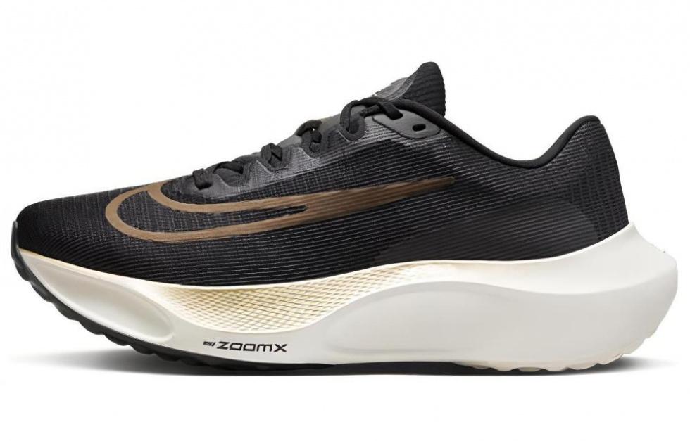 Nike Zoom Fly 5 Black Metallic Gold Grain