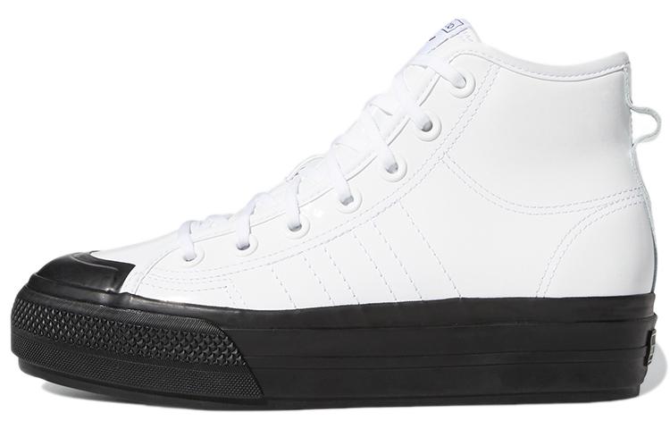 Adidas Originals Nizza Rf Platform Mid White Black Women's
