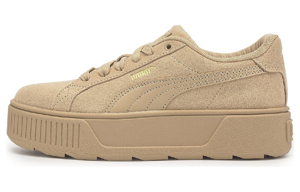 PUMA Karmen Suede Comfortable Low Top Skateboard Shoes Women's Brown