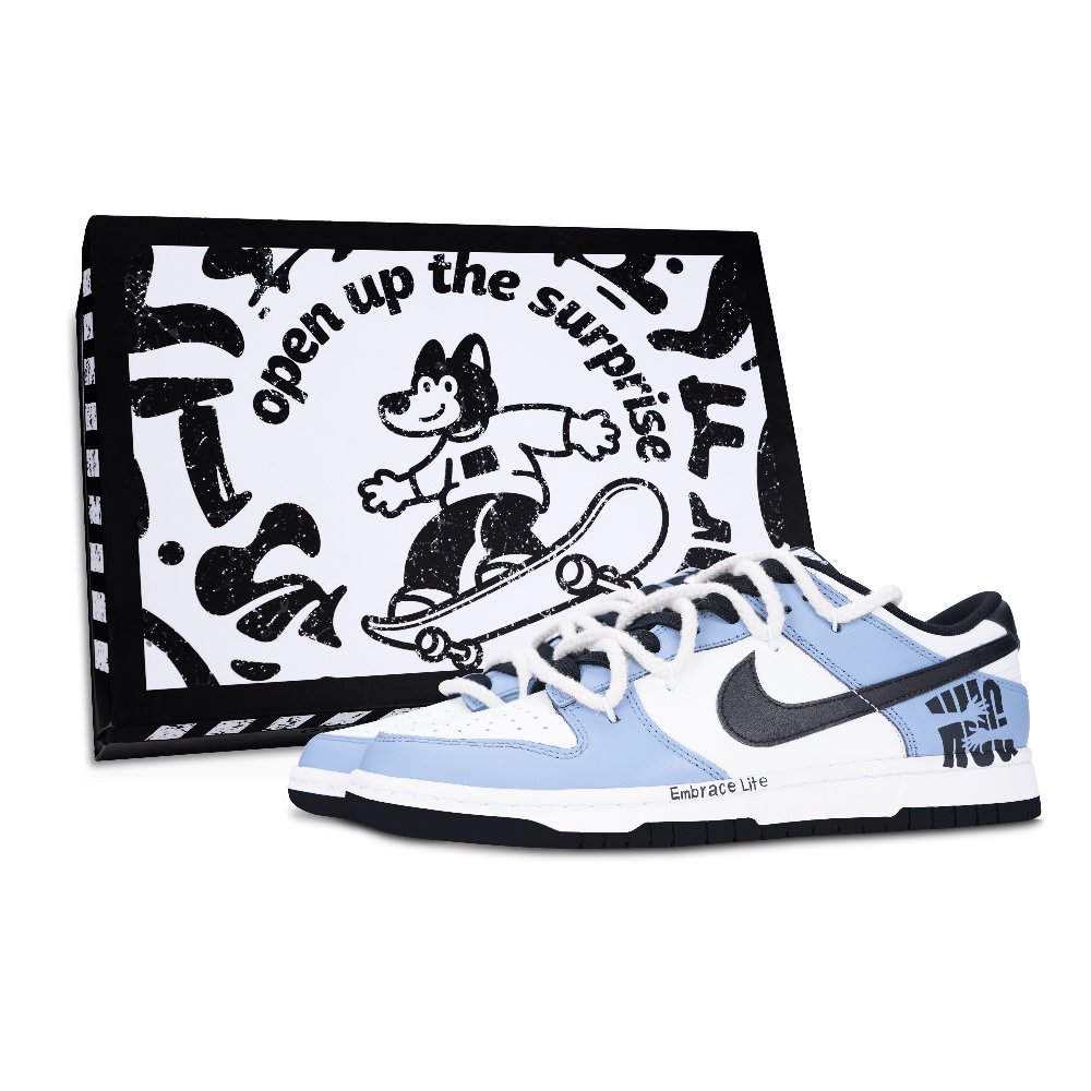 Nike Dunk Low Top Skateboard Shoes Unisex Sky Blue