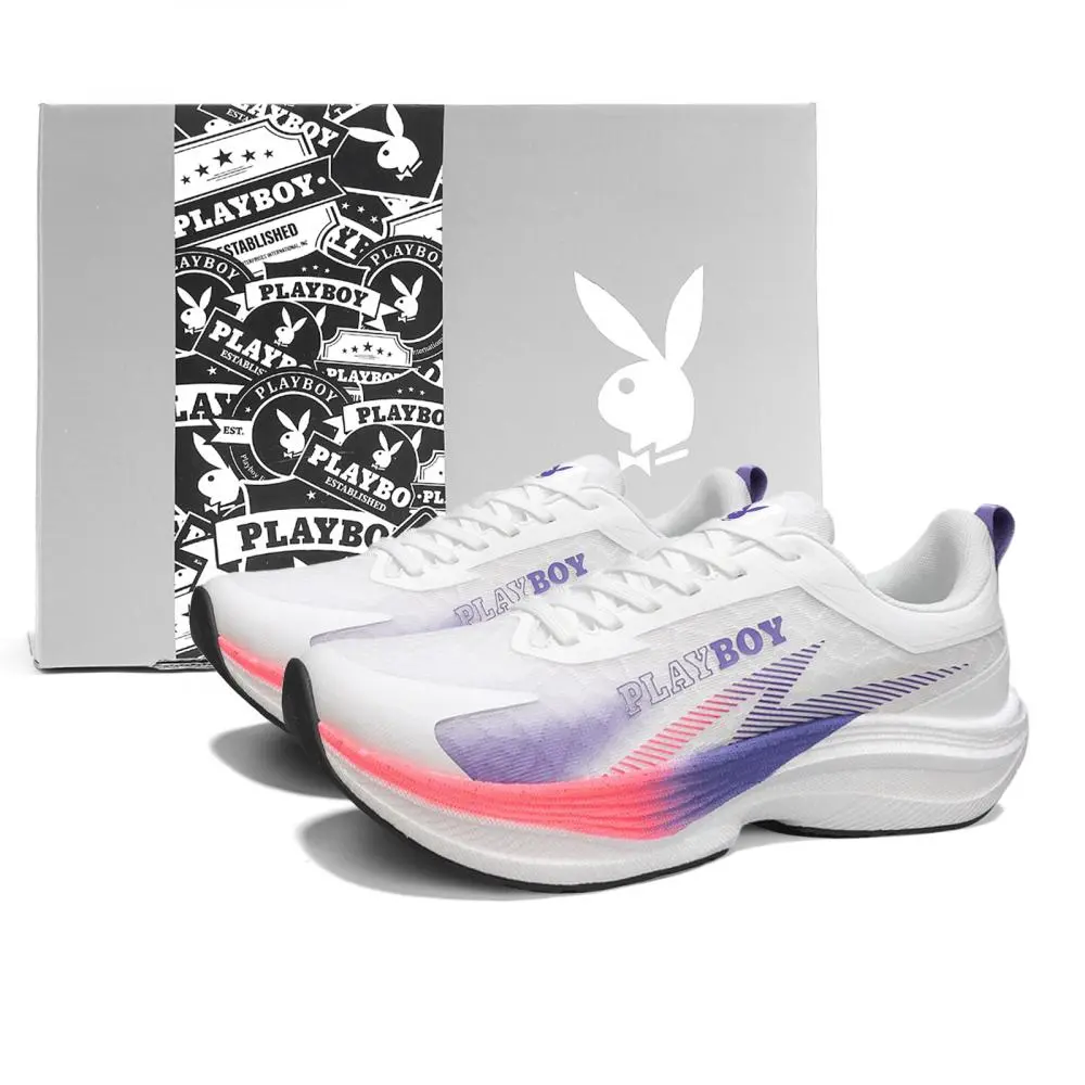 Playboy Running Shoes Men's Low top White Green/White Purple