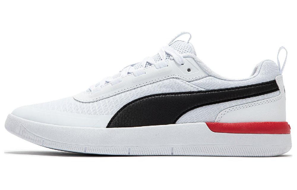 PUMA Softride Archer Wear-Resistant Low-Top Skateboard Shoes Unisex White Black Red