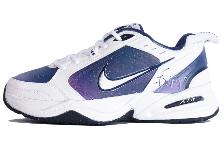 Nike Air Monarch 4 Low-Top Chunky Sneakers Unisex Blue White