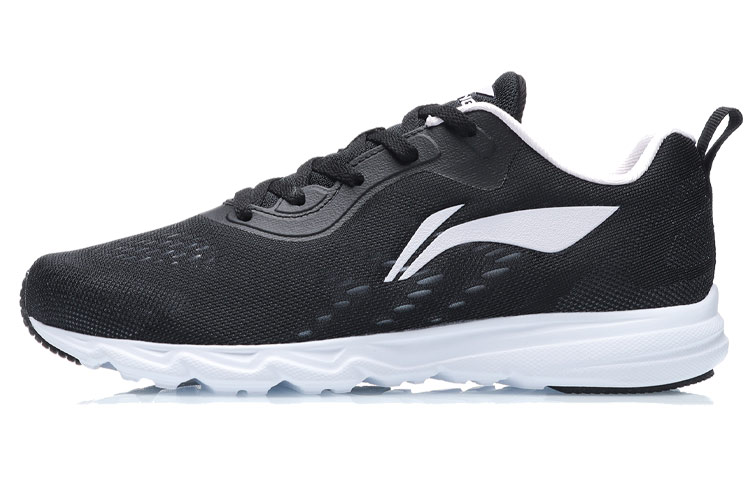 LiNing Cushioned Slip-Resistant Breathable Lightweight Low-Top Running Shoes Women's Black