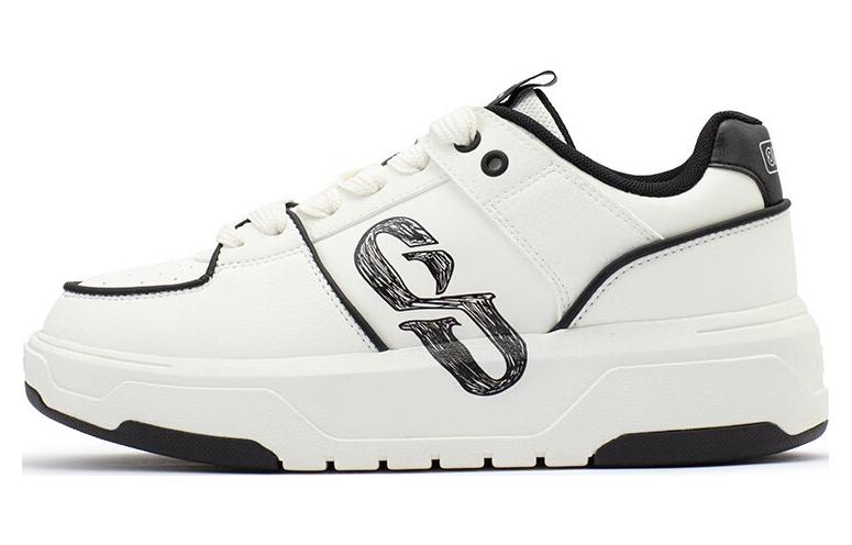 361° Slip Resistant Cushioning Low Top Skateboard Shoes Women's Black White