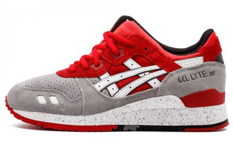 Asics Gel Lyte 3 Low Top Running Shoes Men's Red Gray Multicolor