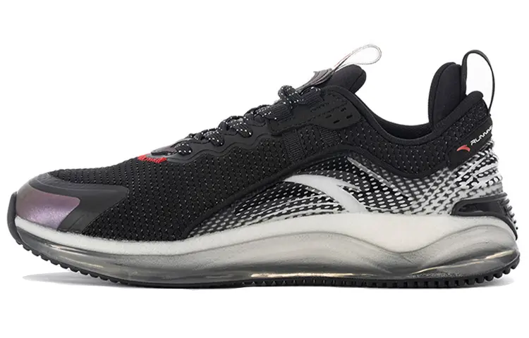 Anta Abrasion Resistant Low top Running Shoes Men's Black