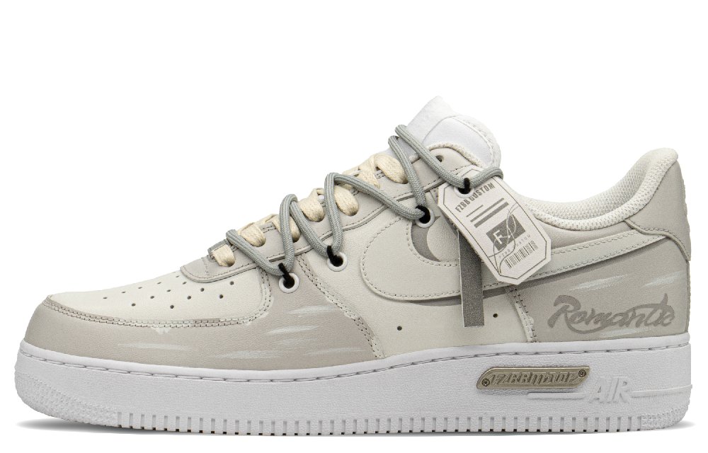 Nike Air Force 1 Low Skateboard Shoes Men's Gray White