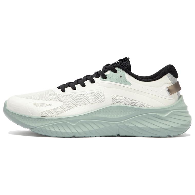 361° Cushioning Abrasion Resistant Breathable Low Top Running Shoes Men's White Green