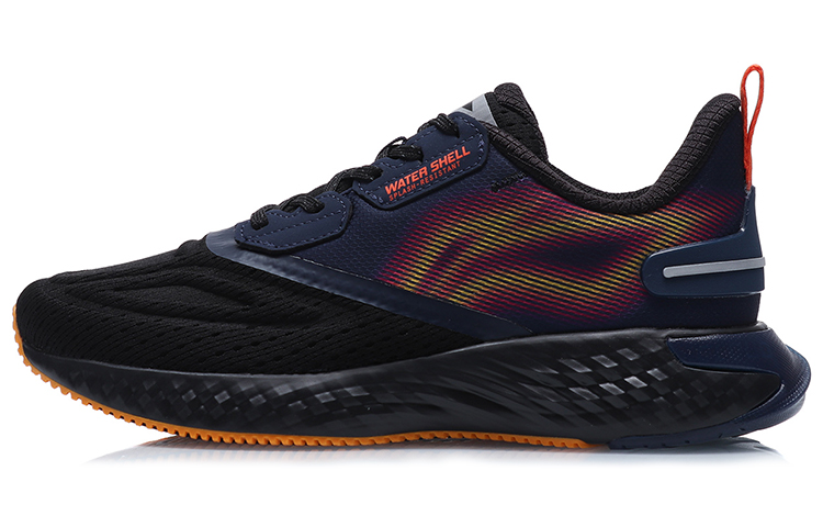 LiNing Cloud 5 V Shield Cushioning, Slip Resistant, And Abrasion Resistant Low Top Running Shoes Men's Black
